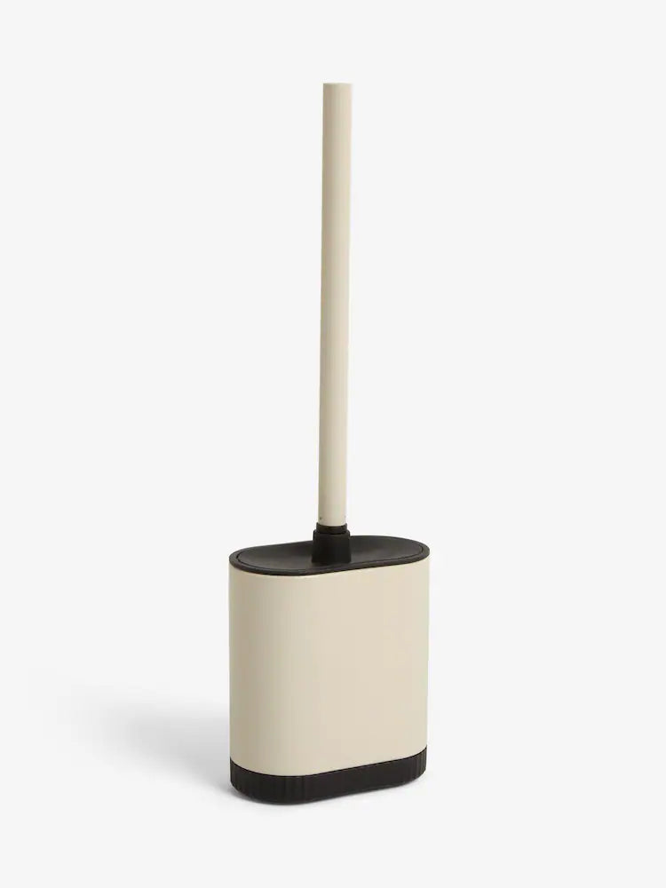 TabDeeli Cream Natural Slimline Silicone Toilet Brush